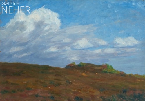 Fritz Overbeck, Large cloud over the Heather Hill, (1908)